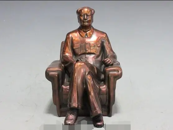 

Chinese Bronze Copper Great leader Chairman Mao Zedong Mao Chairman Statue