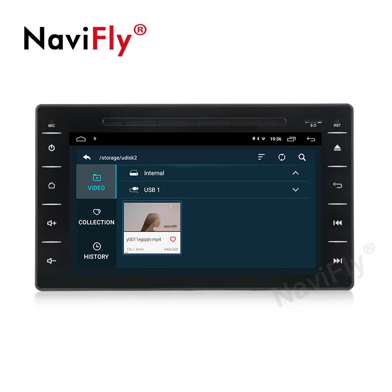 Discount Navifly 8inch screen Car DVR OBD2 GPS Cassette for TOYOTA HILUX 2016 with USB SD CD DVD player 4g wifi radio RDS 4