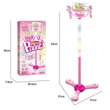 HIINST музыкальная игра игрушки набор Дети Караоке машина с 2 микрофонами Регулируемая подставка расслабить ваше настроение JAN4