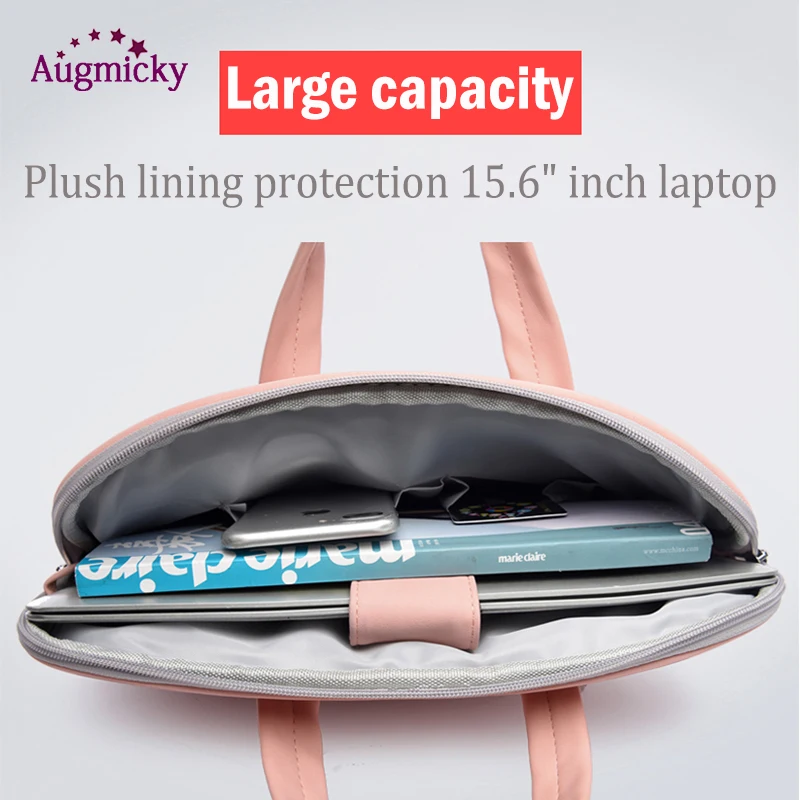 Bolsa de Couro Executiva para Macbook Polegadas para Homens e Mulheres Bolsa do Bolsa pu para Laptop Pasta Air 13.3 14 15.6 - Imagem 4