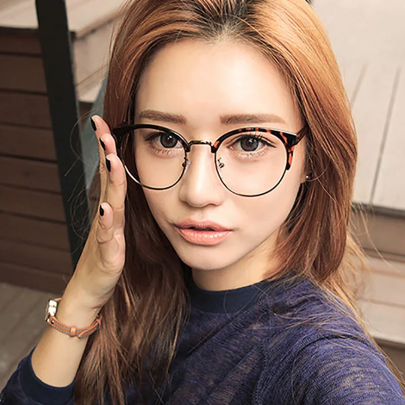 retro vintage Lunette men women clear Reading glasses Famous Brand cat eye glasses frame Lazy Computer