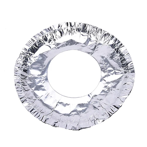 Aluminum Foil Round Gas Burner Disposable Bib Oven Liners Covers