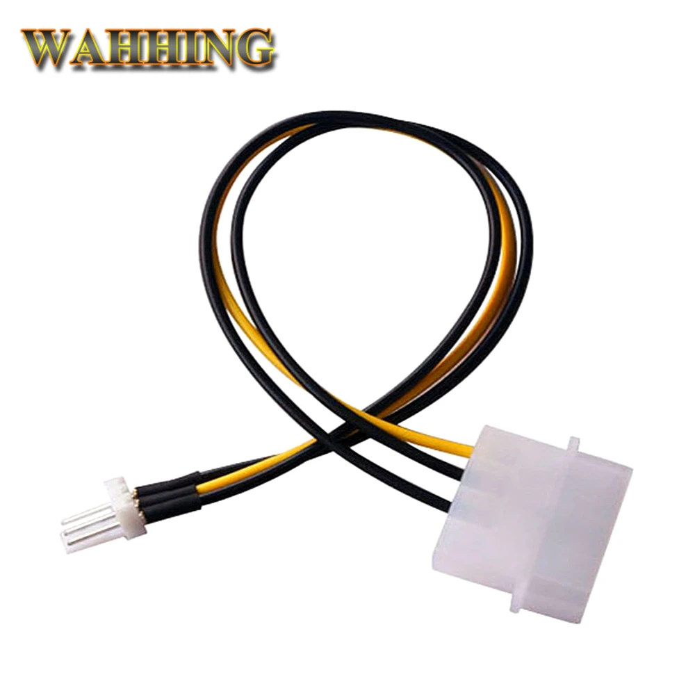 

3pcs 4Pin Molex Male to 3Pin Computer Fan Cooling Power Extension Cable IDE to 3 Pin Connector Power Cable HY1588