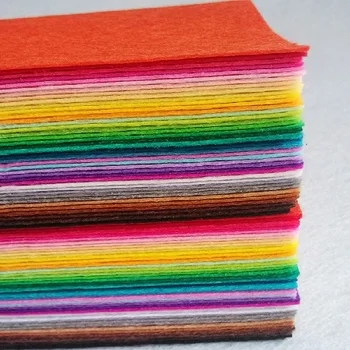 

10*15CM Felt Fabric Polyester Nonwoven Fabric For Diy Needle Sewing Crafts Dolls Fieltro Feltro 40 Colors 160 Pcs