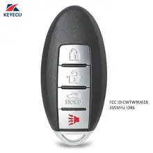 Keyecu substituição prox inteligente fob remoto chave 4b para infiniti fcc # cwtwbu735/cwtwbu618