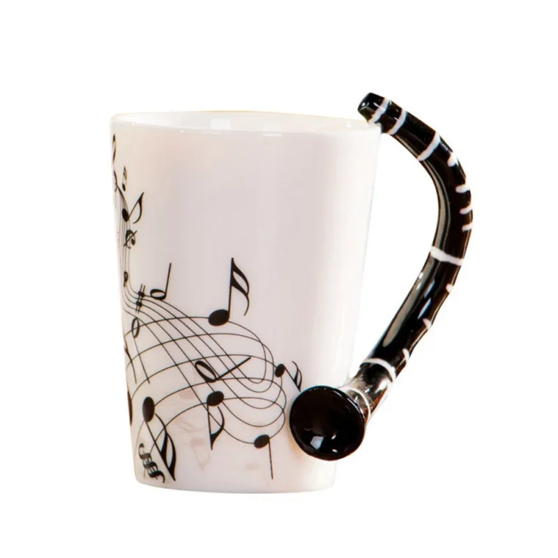 Новинка гитара керамическая кофейная кружка персональная музыкальная нота кружка кофе чайная чашка уникальный подарок для дома кафе