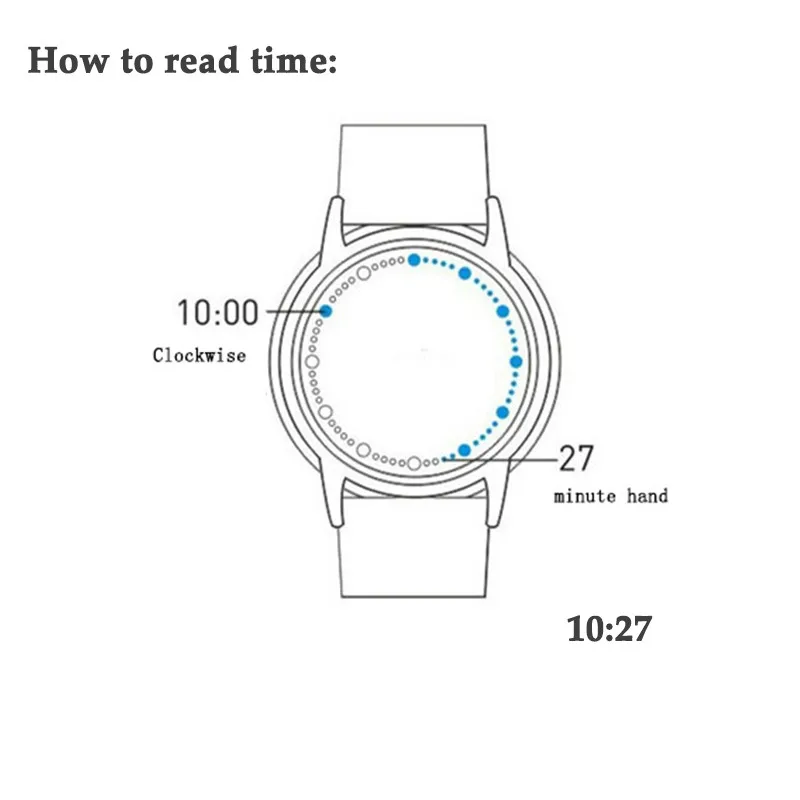 how to set time on led watch