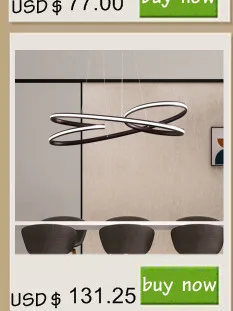 NEO GLeam White or Brown Finish C shape modern led chandelier for living room dining room kitchen room deco hanging chandelier