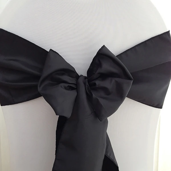 SMOPOR качество Хамелеон украшение для стула бант для банкета свадебное украшение для праздников Бабочка Ремесло стул галстук - Цвет: Black