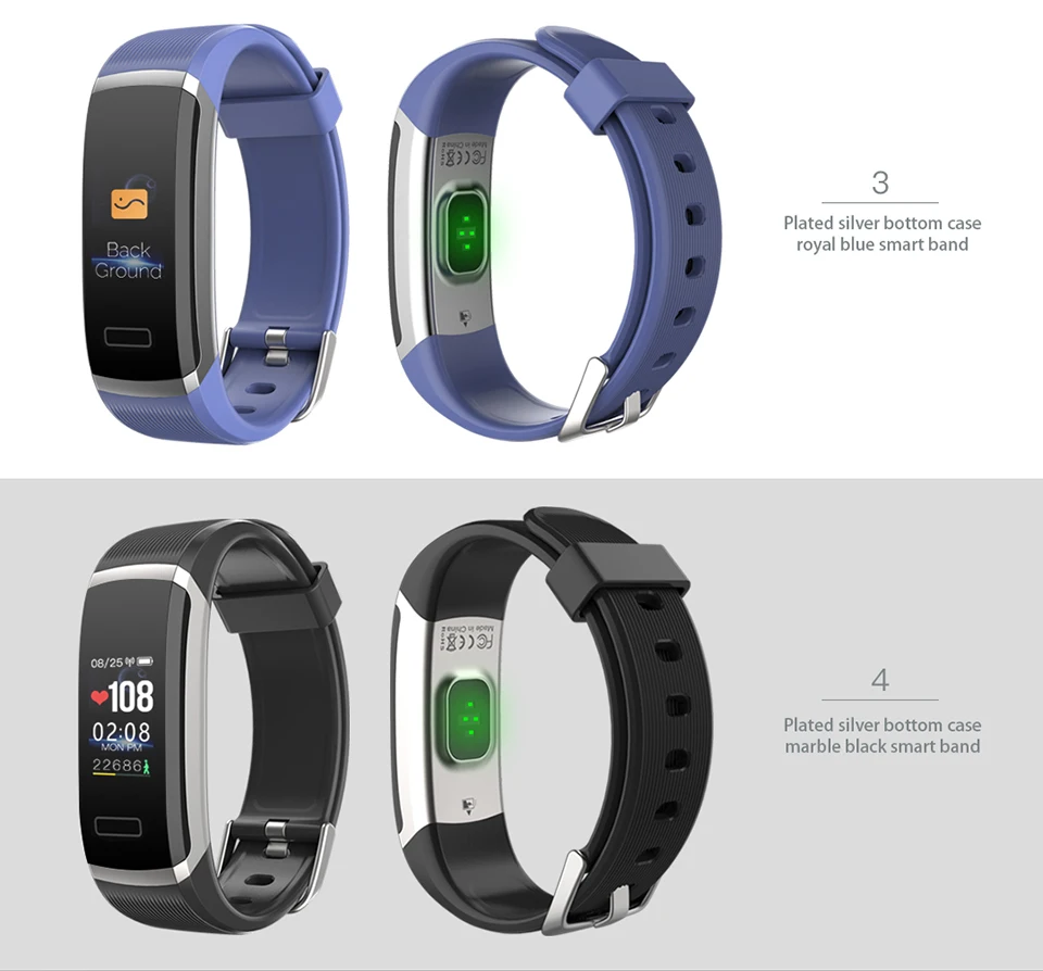Time owner GT101 Bluetooth умный Браслет сердечного ритма трекер спортивный смарт-браслет напоминатель отправить смс 0,96 дюймов OLED сенсорный экран