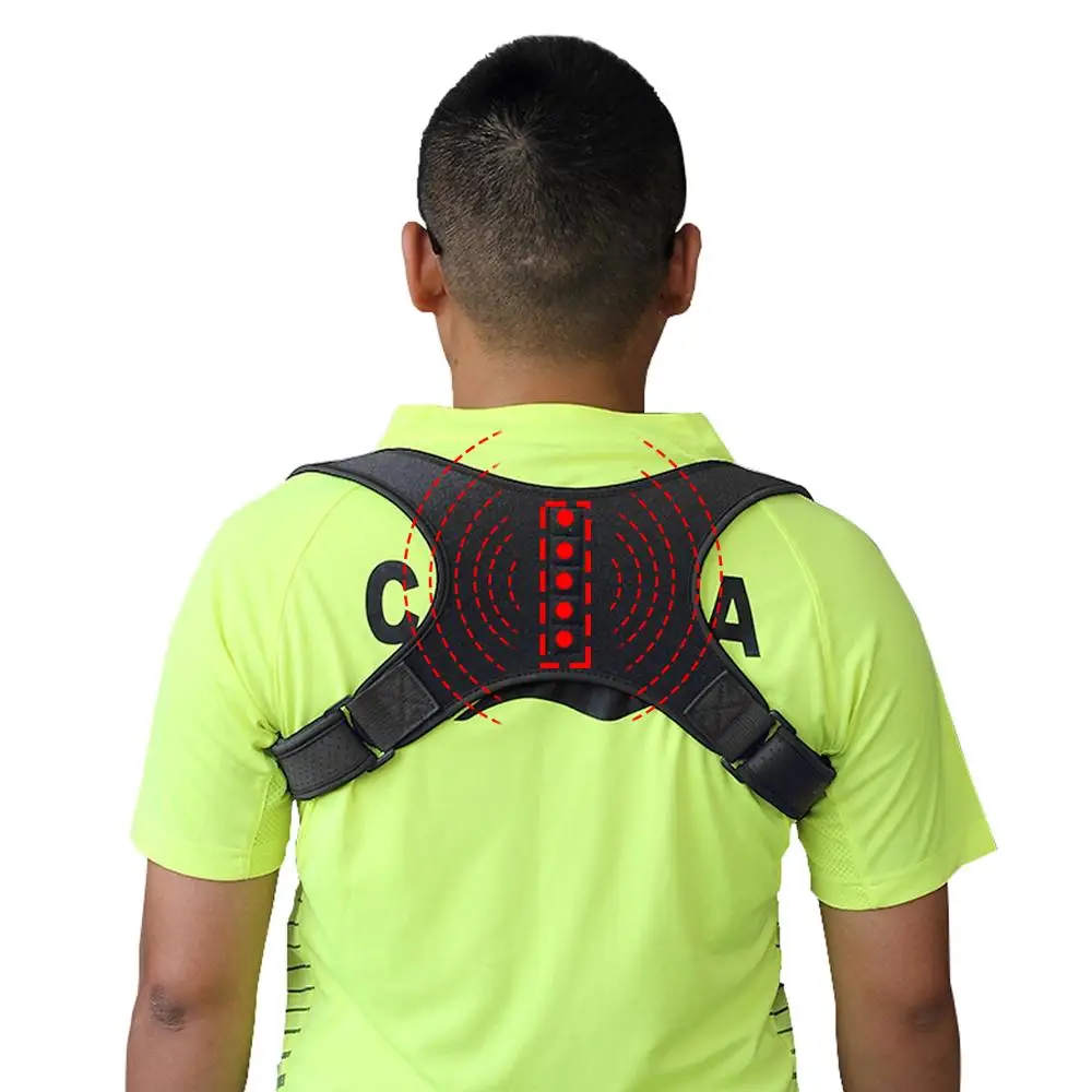 

Lianth Perfect Magnetic Posture Corrective Therapy Back Brace for Men & Women Shoulder Belt Easy Posture Corrector W1003SHC