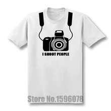 Я снимаю людей взрослая футболка мужская с круглым вырезом короткий рукав забавная камера фотография фото футболка