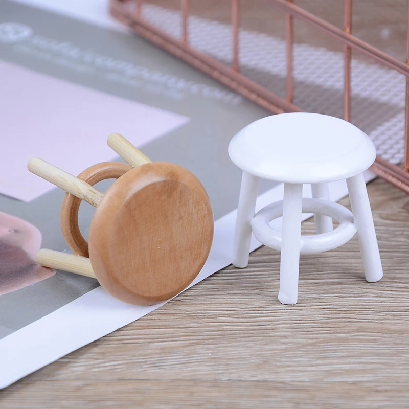 1/12 Scale Furniture Round Floral Stool Chair Acc for Dolls House Decor Kids Children Pretend Play Toy Dollhouse Miniature 1/12 Scale Furniture Round Floral Stool Chair Acc for Dolls House Decor Kids Children Pretend Play Toy Dollhouse Miniature