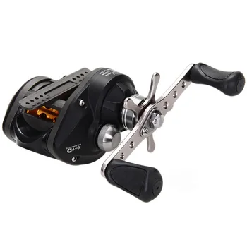 

New High Quality Metal Plastic Baitcast Baitcasting 9+1BB Bearing Pesca Reel Handed Black Right Handle