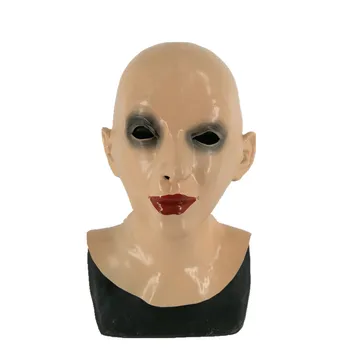 

halloween figure dance party and masquerade masks realistic female masks