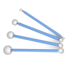 4 шт./компл. DIY sugarcarft Помады Украшения Торта Вырезка инструмент Нержавеющая сталь купол формования комплект мяч Щупы для мангала Полимерная глина Инструменты