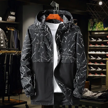 

Summer Casual Jackets Men 2019 Big Size 8xl Windbreaker Hip Hop Jaqueta Masculina Military Zipper Mens Coats and Jackets 50J099