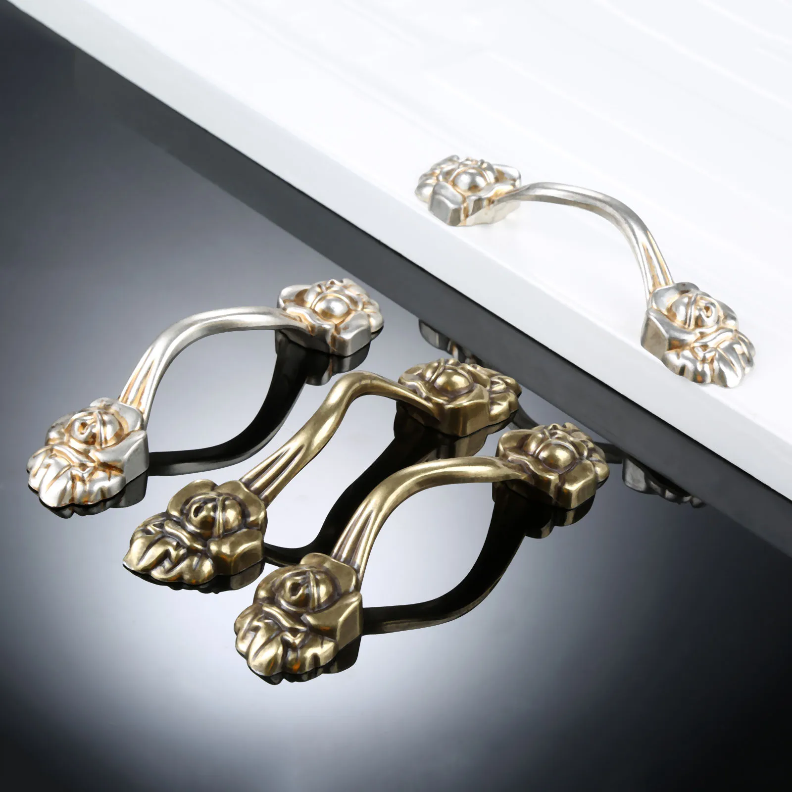 DRELD European style Furniture Handles Wardrobe Drawer ...