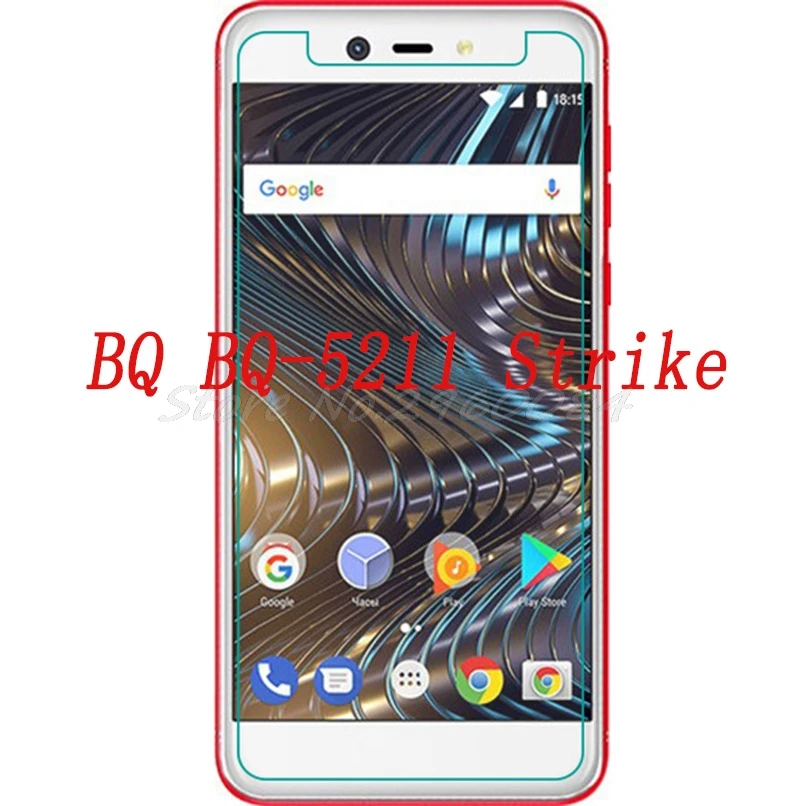 

2PCS NEW Screen Protector mobile phone For BQ BQ-5211 Strike 5211 9H Tempered Glass Film Protective Screen Cover