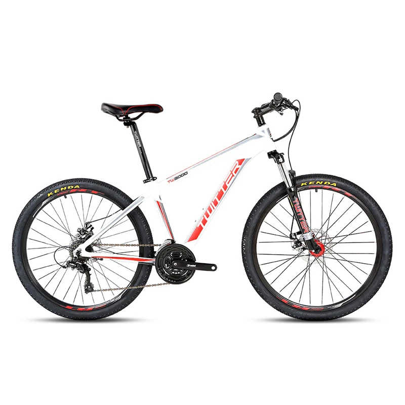 Cheap TWITTER 26 inch 21 Speed Mountain Bike Double Disc Brakes MTB Bike Student Bicycle 4