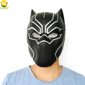 

Black Panther Masks Cosplay Men's PVC Party Mask Cosplay-Prop Hero Headgear Mask For Halloween