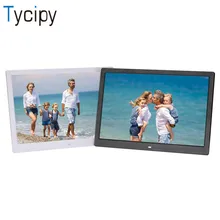 Tycipy 15 дюймов Высокое разрешение сенсорный ключ цифровая фоторамка электронный альбом видео MP4 порта Retrato цифровой будильник MP3