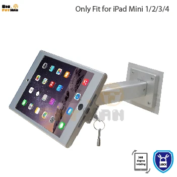 Подходит для iPad mini1/2/3/4 настенное крепление алюминиевый металлический чехол кронштейном безопасности настольная подставка для iPad мини-держатель для планшета