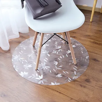 

Round carpet Bedroom office Swivel chair mat Floor protection floor mat pvc plastic non-slip Wooden floor doormat waterproof rug