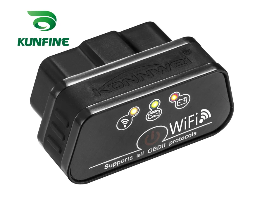 Супер Мини Автомобильный диагностический сканер KW901 WIFI ELM327 V1.5 ODB2 OBDII инструмент ELM
