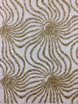 

Glitter Lace Fabric French Design z-han41526 French Net Lace For Clothes Fabric High Quality