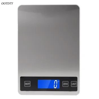 

OOTDTY Digital Kitchen Scales 22lb/10kg Charging Touch Button Waterproof Cooking Scale