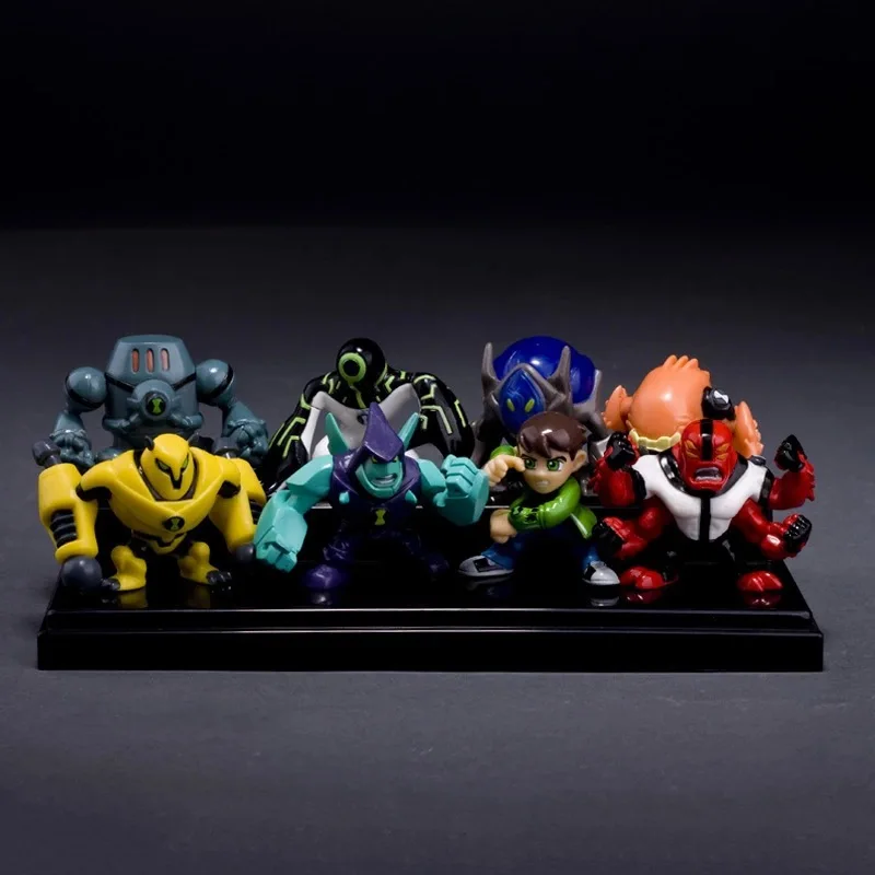 

8Pieces 5CM Ben 10 new high quality Protector of Earth Family Action Figures Brinquedos Toys free shipping