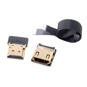 

CY 10pcs/lot CYFPV Straight HDMI Type-A Male to Female FPC Flat Cable for HDTV Multicopter Aerial Photography