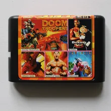 Новое поступление 5 в 1 мульти игры 16 бит MD игровая карта для sega 16bit игровой плеер