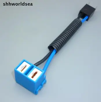 

shhworldsea excellent heat corrosion resistance male h7 socket connector bend angel female and male