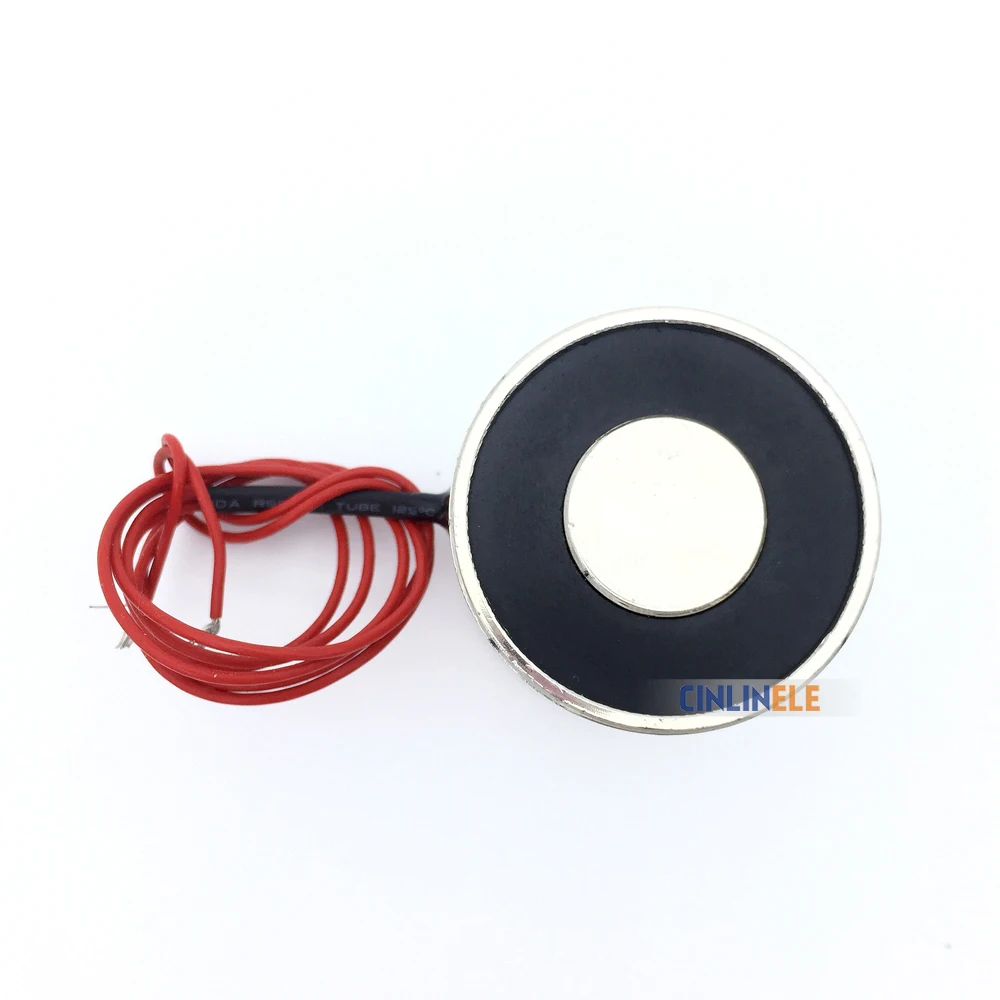 Удерживающий Электрический магнит D34mm * H25mm подъем 20 кг/44lbs/200N соленоидная