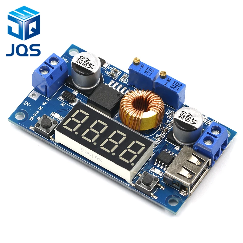DC-DC 5A цифровой светодиодный модуль зарядного устройства для литиевой батареи CC/CV USB понижающий преобразователь с Вольтметр Амперметр