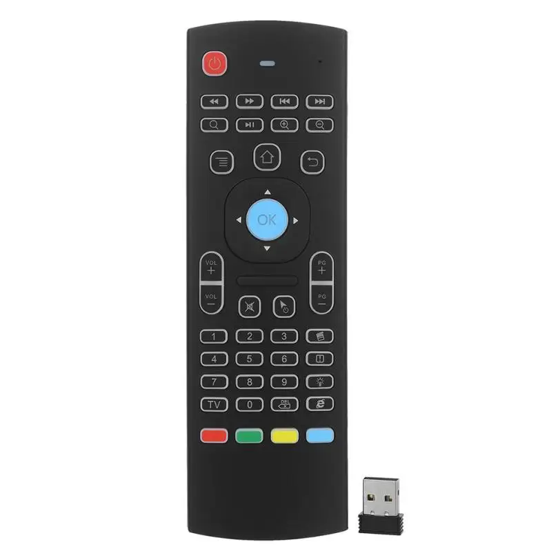 

CARPRIE Keyboard Air Mouse MX3-L Pro ,2.4G Backlit Remote Control ,Mini Wireless K With USB Receiver Adapter 90715