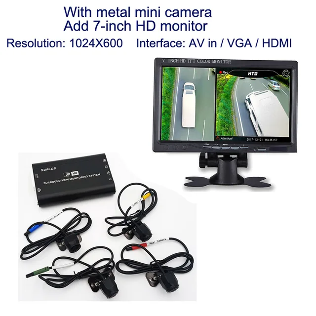 Buy Bird View camera System for RV / motorhome / Camper HD 3D 360 Surround View