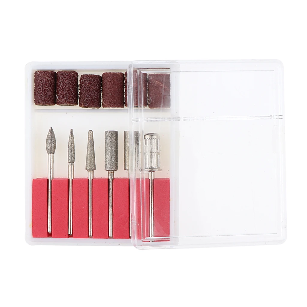 

Set of 6pcs, Nail Drill Bits for Electric Nail File/Drill, Manicure Pedicure Machine Replacement, 3/32' Shank Size
