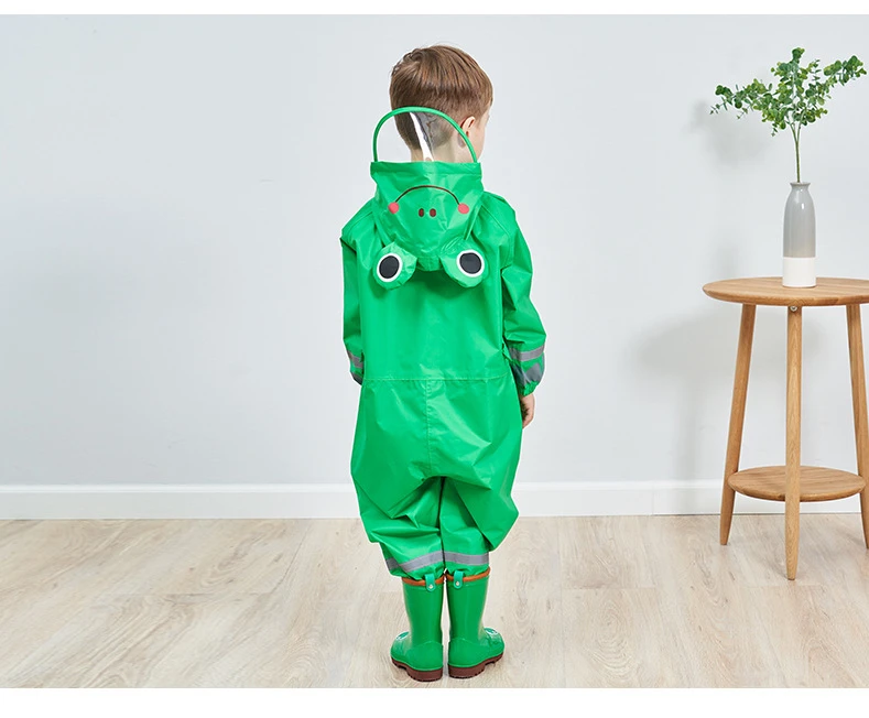 Детский плащ-дождевик с изображением жирафа; Детский комбинезон; одежда для дождливой погоды для маленьких мальчиков и девочек; водонепроницаемый дождевик и брюки-дождевики; Детский костюм; пончо