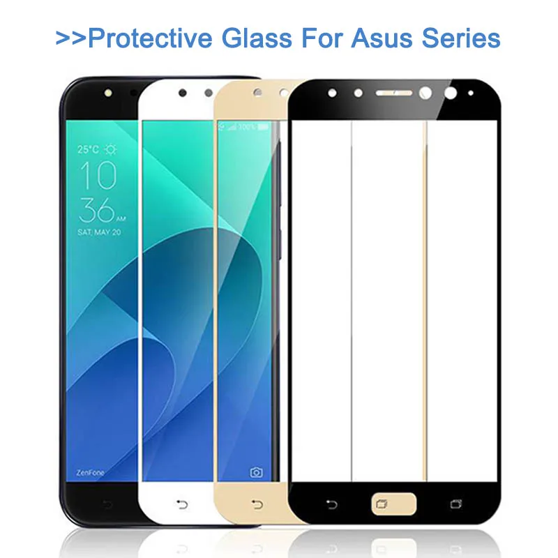 Защитное закаленное стекло для Asus Zenfone 4 Max ZC520KL ZC554KL полное покрытие защита экрана на 4 селфи ZD553KL Live ZB501KL