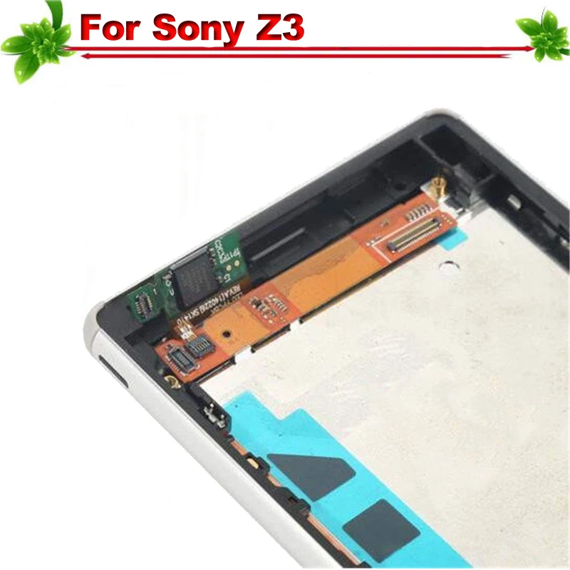 Для sony Xperia Z3 D6633 D6603 ЖК дисплей Дисплей с рамкой Сенсорный экран дигитайзер для