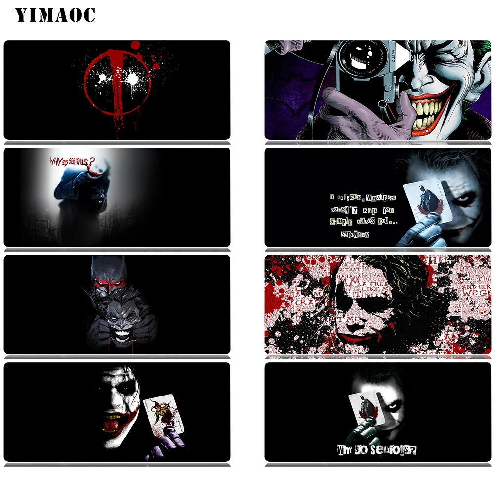 

YIMAOC Batman Joker Mouse Pad 40x90 cm Computer Mousepad Anti-slip Natural Rubber Gaming Mouse Mat