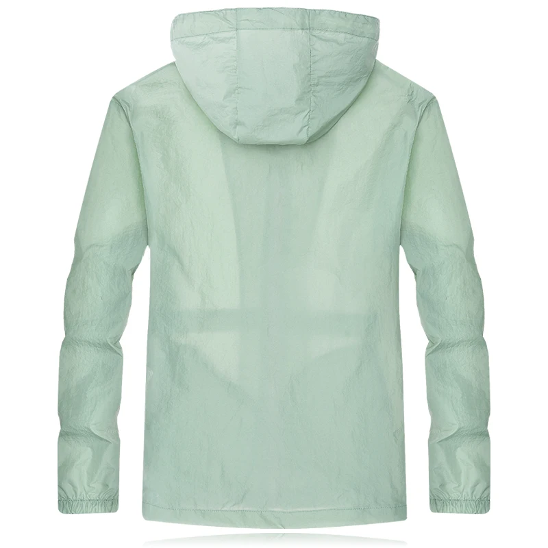 Summer sun-protective jacket men sunscreen ultra thin quick dry waterproof windproof hooded transparent coat Anti-uv men jacket 