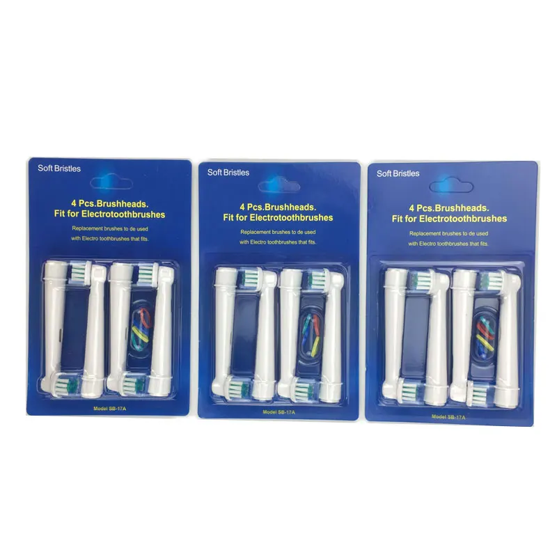 12 шт. (4 шт./компл. 3 компл./лот) для Braun Oral B насадки электрической зубной щетки