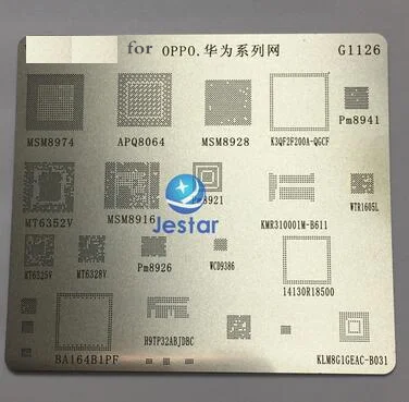 

2pcs/lot BGA reballing reball template stencil for K3QF2F200A-QGCF MT6328V PM8926 WCD9386 H9TP32ABJDBC KLM8G1GEAC-B031