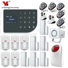 YoBang Security WIFI GSM Home Security Alarm Security Alarm System Wireless Alarm App Control SMS Alarm Panel Video IP Camera.