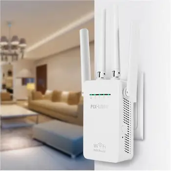 

PIXLINK Wireless 802.11N/B/G 300Mbps WiFi Repeater Router Extender Network AP Range Signal Expander Extend Amplifier Wall Plug