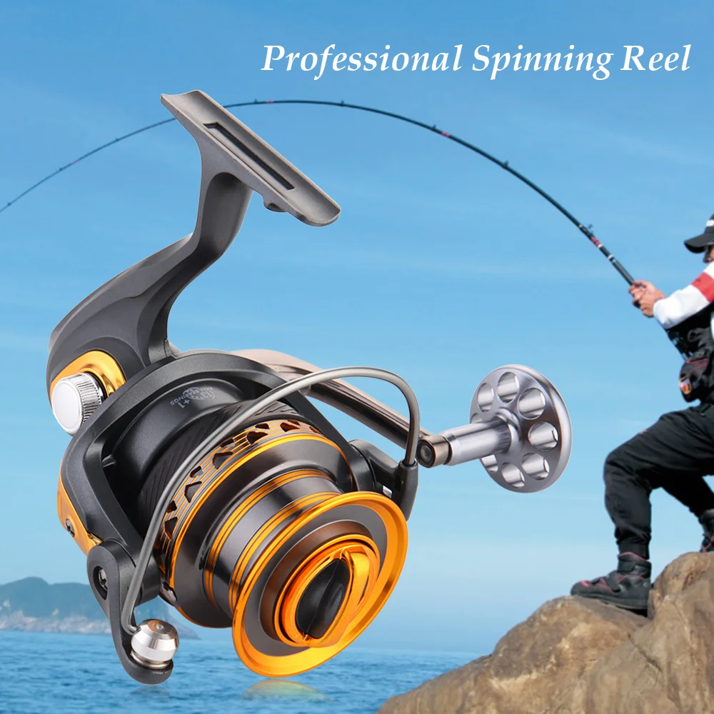 

13+1BB Ball Bearings Professional Fishing Reel Long Distance Surfcasting Reel Left/Right Collapsible Handle Spinning Reel